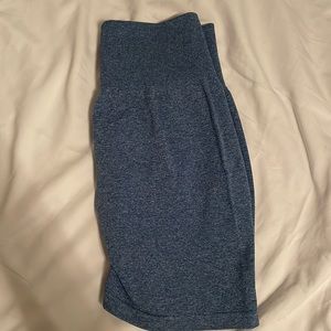 NVGTN blue scrunch shorts
